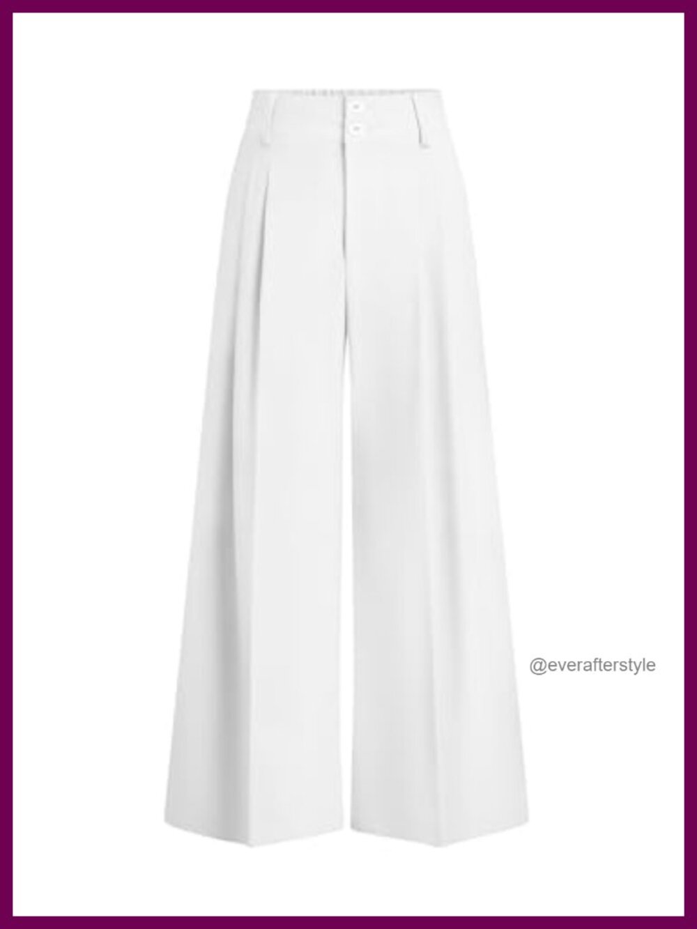 High Waisted Wide Leg Dress Pants Pleated Front Loose Fit Palazzo Trousers